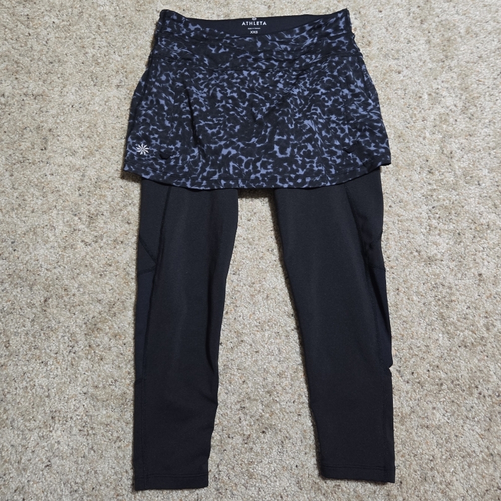 Athleta Flirty Stardust Skirt Leggings
